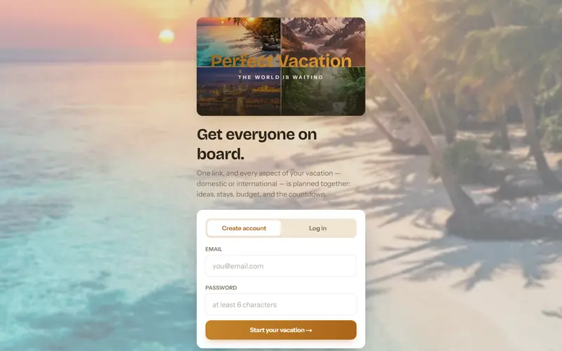 Perfect Vacation! — screenshot